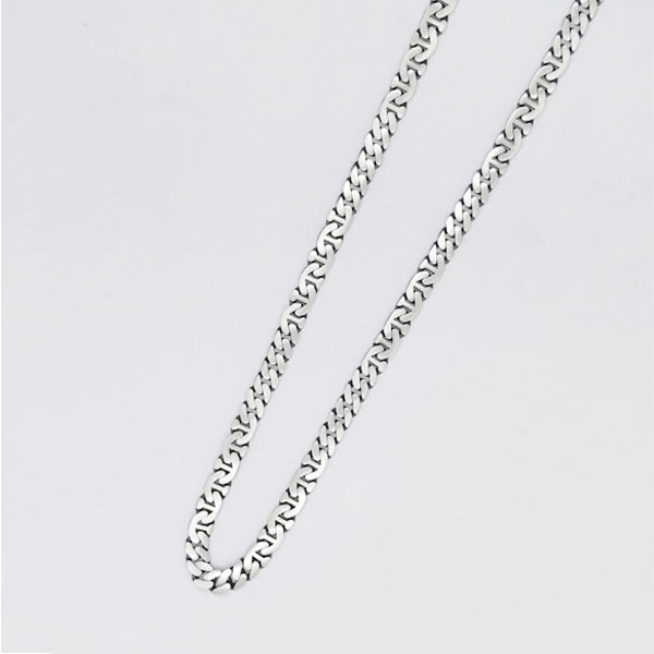 سلسلة رجالي فضة بيور عيار 925 ماط جروميت مع مسمار موديل تايلاندي